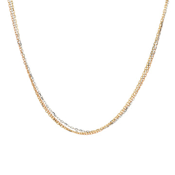 Cartier Trinity Chain Necklace 18K Tricolor Gold