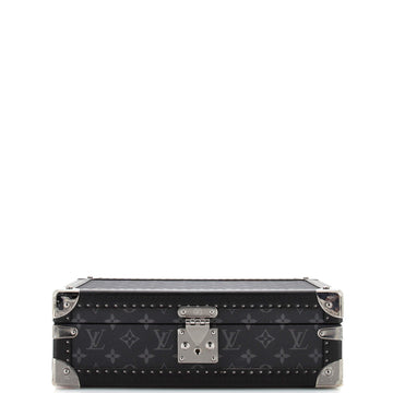 Louis Vuitton 8 Watch Case Monogram Eclipse Canvas
