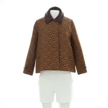 Gucci Women's Disney Mickey Mouse Button Up Jacket Printed Polyester Blend