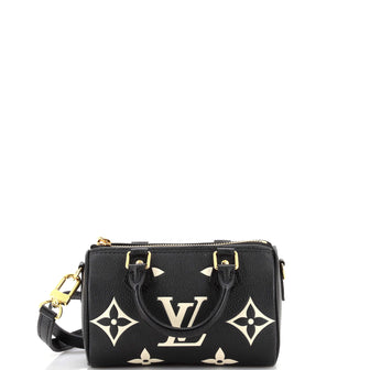 Louis Vuitton Speedy Bandouliere NM Bag Bicolor Monogram Empreinte Giant Nano