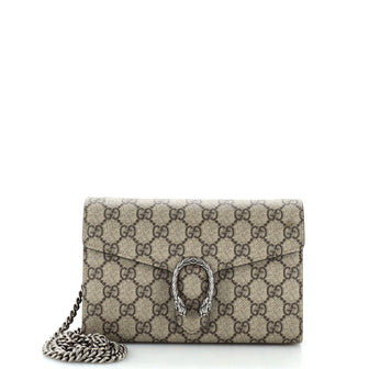 Gucci Dionysus Chain Wallet GG Coated Canvas Small
