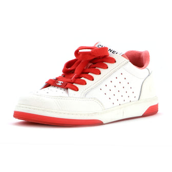 Chanel Women's Logo Low-Top Sneakers Leather