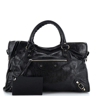 Balenciaga City Classic Studs Bag Leather Medium