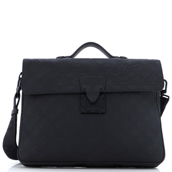 Louis Vuitton S Lock Briefcase Monogram Taurillon Leather