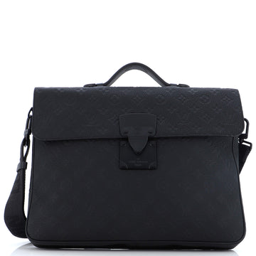 Louis Vuitton S Lock Briefcase Monogram Taurillon Leather