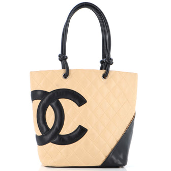 Chanel Cambon Tote Quilted Leather Medium