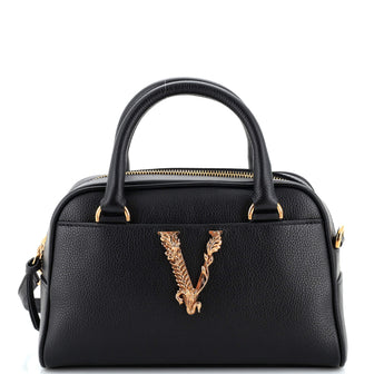 Versace Virtus Bowling Bag Leather