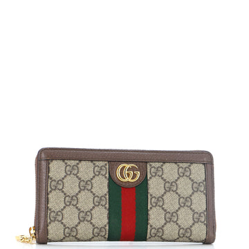 Gucci Ophidia Zip Around Wallet GG Coated Canvas