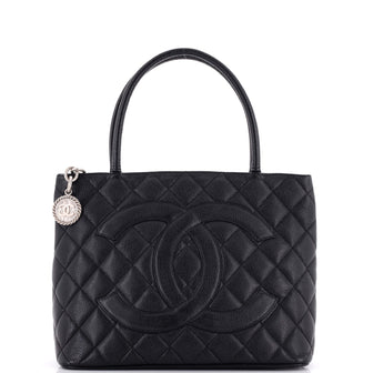 Chanel Medallion Tote Quilted Caviar