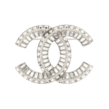 Chanel CC Brooch Metal with Crystals