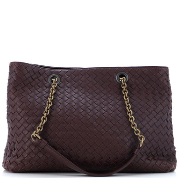 Bottega Veneta Double Chain Tote Intrecciato Nappa Medium