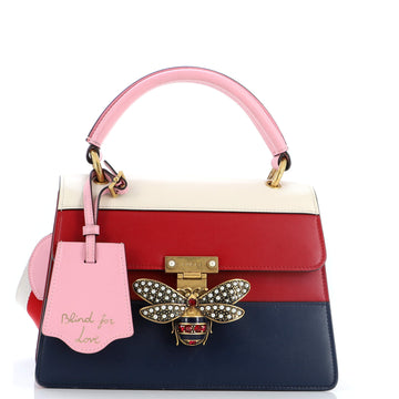 Gucci Queen Margaret Top Handle Bag Colorblock Leather Small