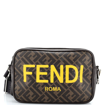 Fendi Logo Camera Case Bag Zucca Coated Canvas Medium