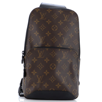 Louis Vuitton Avenue Sling Bag Macassar Monogram Canvas