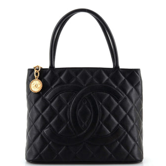 Chanel Medallion Tote Quilted Caviar