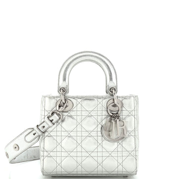Christian Dior My ABCDior Lady Dior Bag Metallic Cannage Quilt Lambskin