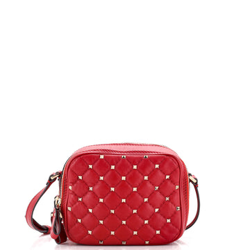 Valentino Garavani Rockstud Spike Camera Bag Quilted Leather Mini