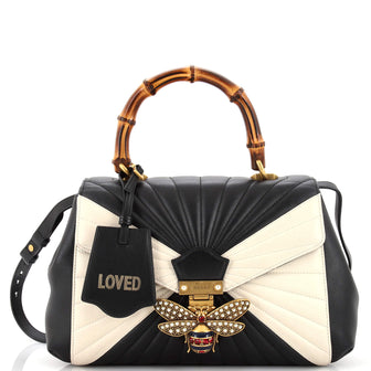 Gucci Queen Margaret Top Handle Bag Multicolor Quilted Leather Medium