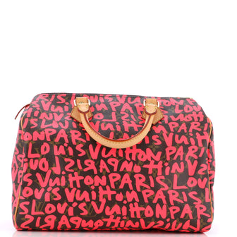 Louis Vuitton Speedy Handbag Limited Edition Monogram Graffiti 30