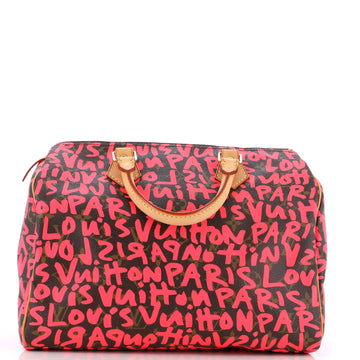 Louis Vuitton Speedy Handbag Limited Edition Monogram Graffiti 30