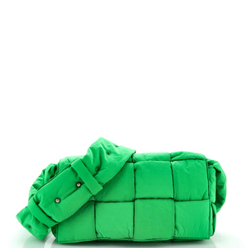 Bottega Veneta Padded Tech Cassette Crossbody Bag Intrecciato Nylon