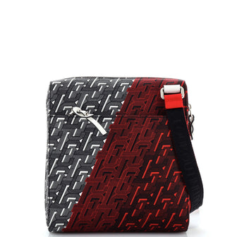 Christian Louboutin Benech Reporter Bag Printed Nylon Medium