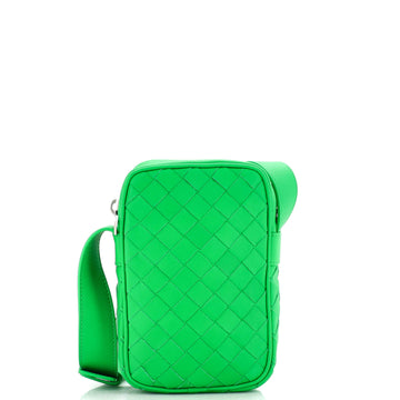Bottega Veneta Zipped Phone Crossbody Bag Intrecciato Nappa