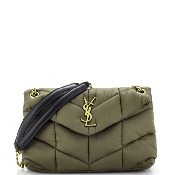 Saint Laurent Loulou Puffer Shoulder Bag Quilted Nylon Small