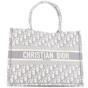 Christian Dior Book Tote Oblique Canvas Medium