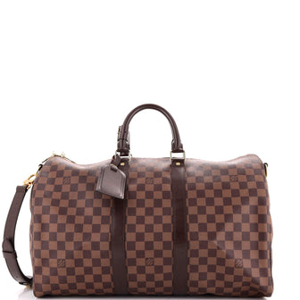 Louis Vuitton Keepall Bandouliere Bag Damier 45