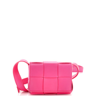 Bottega Veneta Cassette Crossbody Bag Maxi Intrecciato Leather Candy