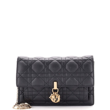 Christian Dior Miss Dior Charms Chain Pouch Cannage Quilt Lambskin