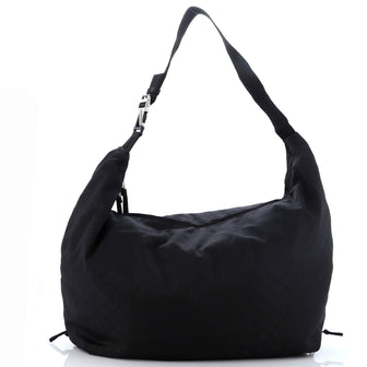 Bottega Veneta Trekking Hobo Shoulder Bag Jacquard Nylon
