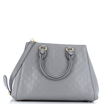 Gucci Soft Signature Convertible Top Handle Bag Guccissima Leather Large