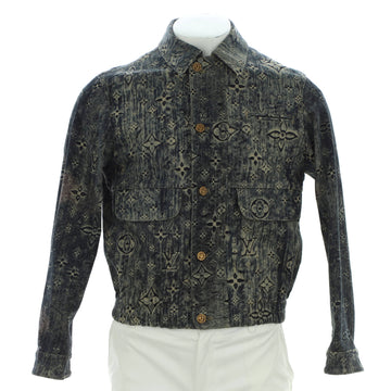 Louis Vuitton Men's Tailored Denim Jacket Monogram Star Embossed Denim