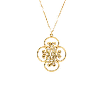 Tiffany & Co. Venice Goldoni Pendant Necklace 18K Yellow Gold