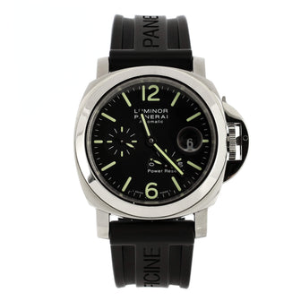 Panerai Luminor Power Reserve Automatic Watch Stainless Steel and Rubber 44