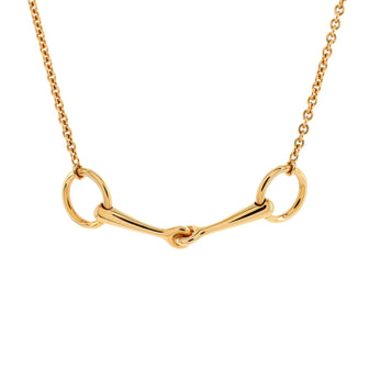 Hermes Filet d'Or Necklace Bracelet 18K Yellow Gold with Diamond Small