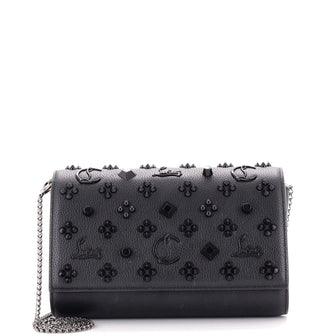 Christian Louboutin Paloma Clutch Embellished Leather Small