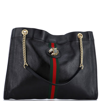 Gucci Rajah Chain Tote Leather Large