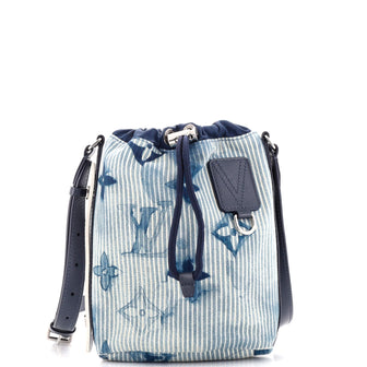 Louis Vuitton Sac Marin Bag Limited Edition Monogram Watercolor Stripes Denim BB