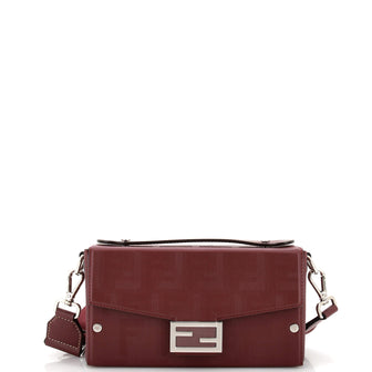 Fendi Baguette Soft Trunk Bag Zucca Leather