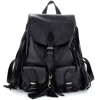 Saint Laurent Festival Backpack Fringe Leather Medium