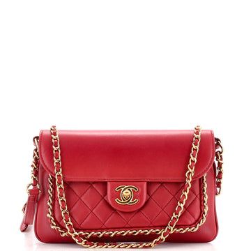 Chanel Unchained Flap Crossbody Bag Quilted Lambskin Small