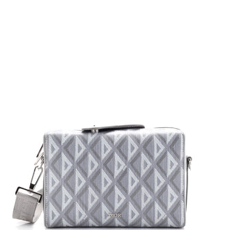 Christian Dior Lingot Messenger Bag CD Diamond Coated Canvas