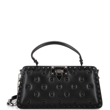 Valentino Garavani Rockstud Top Handle Bag Leather East West