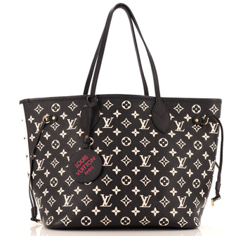 Louis Vuitton Neverfull NM Tote Spring in the City Monogram Empreinte Leather MM
