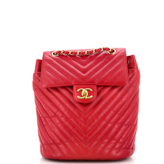 Chanel Urban Spirit Backpack Chevron Leather Small