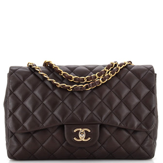 Chanel Classic Single Flap Bag Quilted Lambskin Jumbo