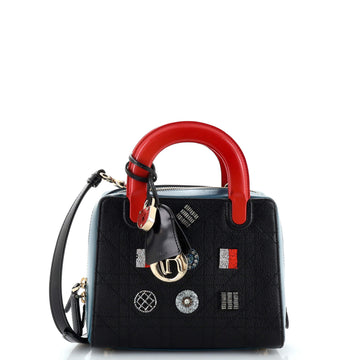 Christian Dior Lily Tote Beaded Cannage Leather Mini